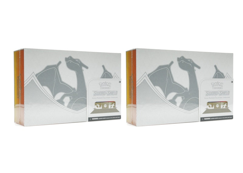 Pokemon TCG Sword & Shield Charizard Ultra-Premium Collection Box 2x Lot