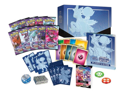 Pokémon TCG Sword & Shield Chilling Reign (Pokémon Center Exclusive) Elite Trainer Box (Shadow Rider Calyrex) 4x Lot