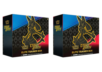 Pokémon TCG Sword & Shield Crown Zenith Elite Trainer Box 2x Lot