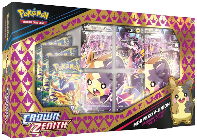 Pokémon TCG Sword & Shield Crown Zenith Morpeko V-UNION Premium Playmat Collection Box