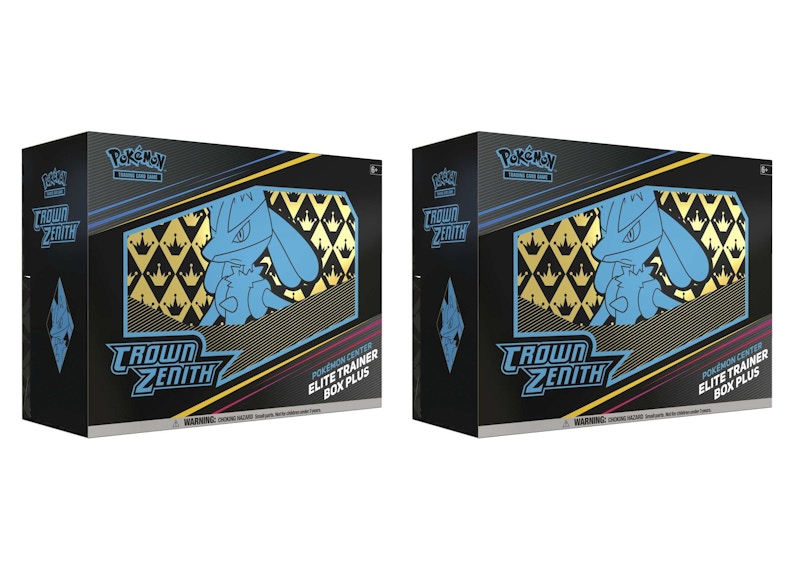 Pokémon TCG Sword & Shield Crown Zenith Pokémon Center Elite Trainer Box Plus 2x Lot
