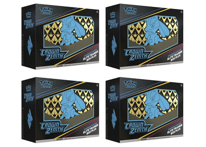Pokémon TCG Sword & Shield Crown Zenith Pokémon Center Elite Trainer Box Plus 4x Lot