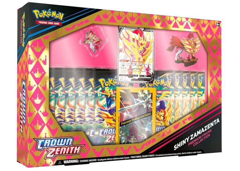 Pokémon TCG Sword & Shield Crown Zenith Shiny Zamazenta Premium Figure Collection Box