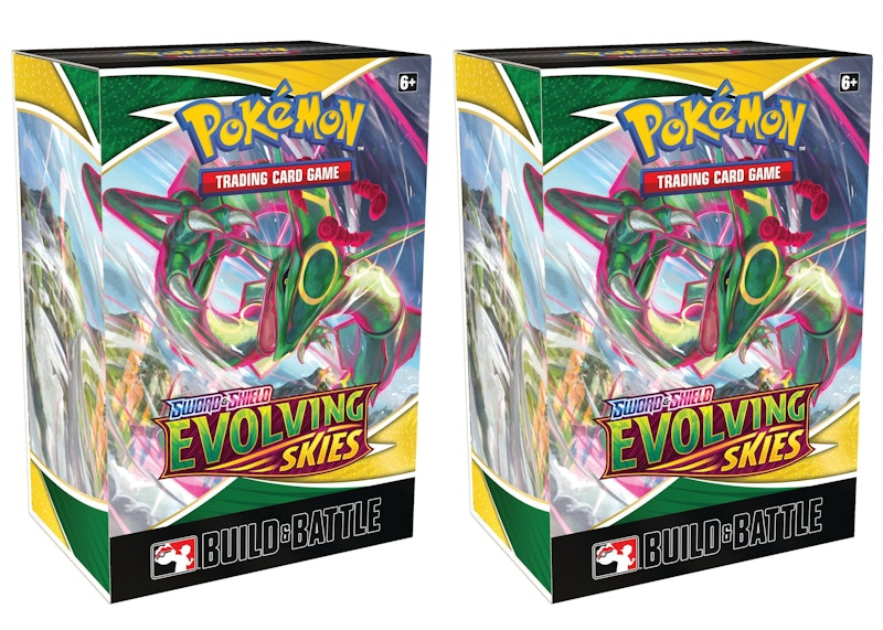 Pokémon TCG Sword & Shield Evolving Skies Build & Battle Box 2x Lot