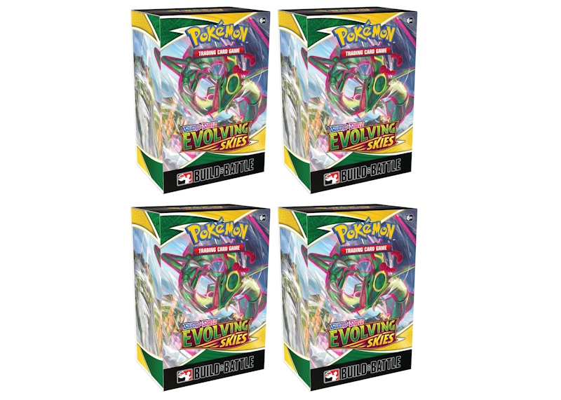 Pokémon TCG Sword & Shield Evolving Skies Build & Battle Box 4x Lot
