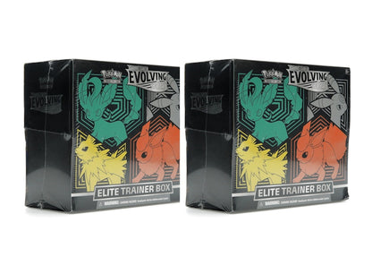 Pokémon TCG Sword & Shield Evolving Skies Elite Trainer Box (Flareon/Jolteon/Umbreon/Leafeon) 2x Lot