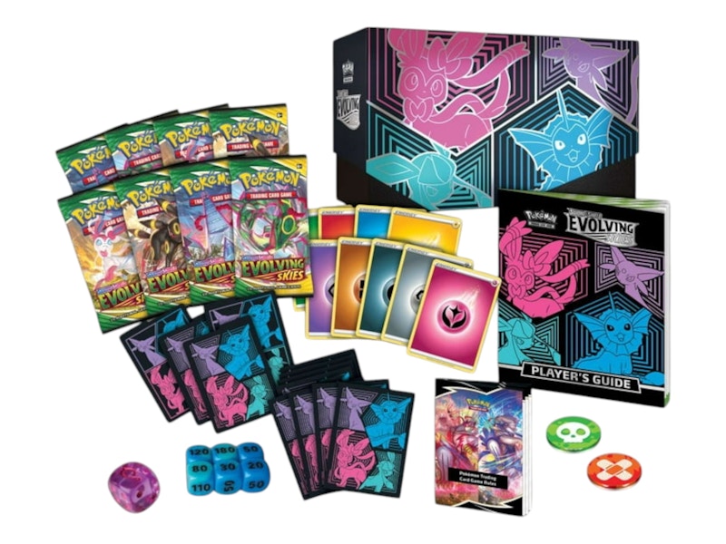 Pokémon TCG Sword & Shield Evolving Skies Elite Trainer Box (Glaceon/Vaporeon/Sylveon/Espeon) 2x Lot