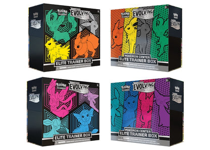 Pokémon TCG Sword & Shield Evolving Skies Elite Trainer Box/Pokémon Center Elite Trainer Box 4x Bundle