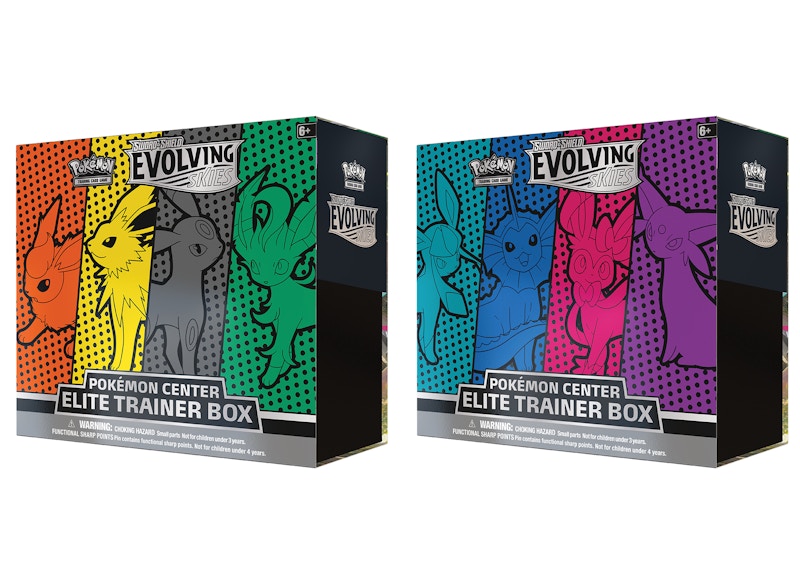 Pokémon TCG Sword & Shield Evolving Skies Pokémon Center Elite Trainer Box 2x Bundle