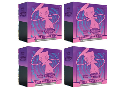 Pokémon TCG Sword & Shield Fusion Strike Elite Trainer Box 4x Lot