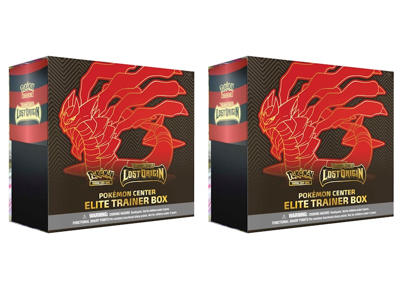 Pokémon TCG Sword & Shield Lost Origin Pokémon Center Elite Trainer Box 2x Lot