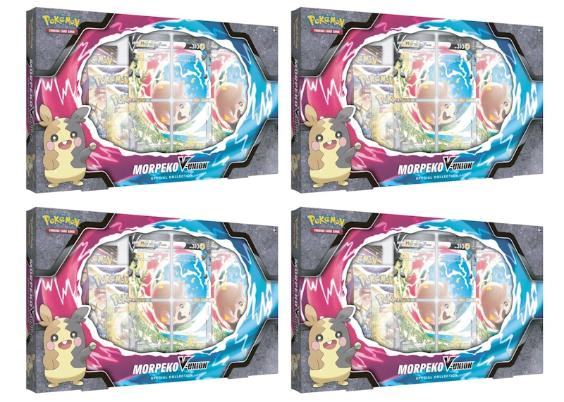 Pokémon TCG Sword & Shield Morpeko V-UNION Special Collection Box 4x Lot