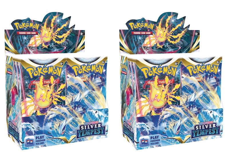 Pokémon TCG Sword & Shield Silver Tempest Booster Box 2x Lot