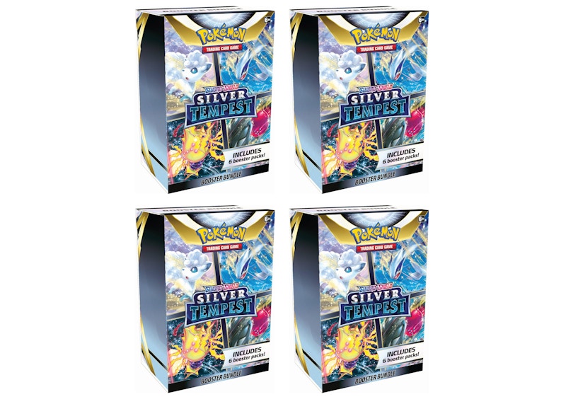 Pokémon TCG Sword & Shield Silver Tempest Booster Bundle 4x Lot