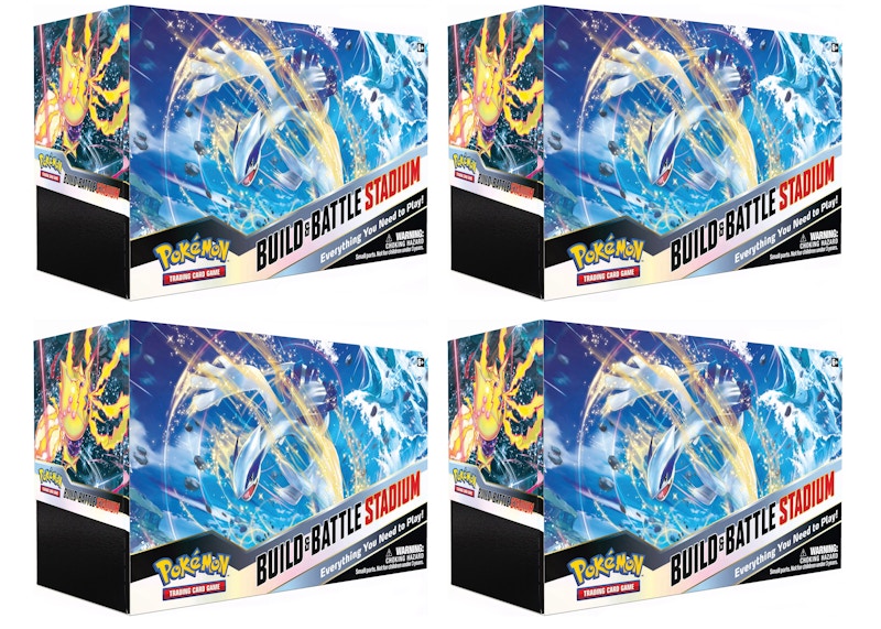 Pokémon TCG Sword & Shield Silver Tempest Build & Battle Stadium 4x Lot