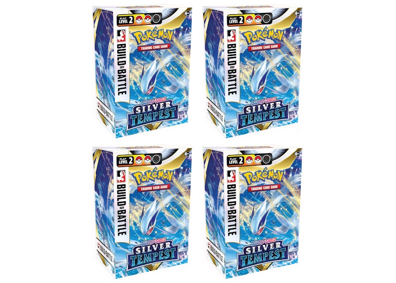 Pokémon TCG Sword & Shield Silver Tempest Build and Battle Box 4x Lot