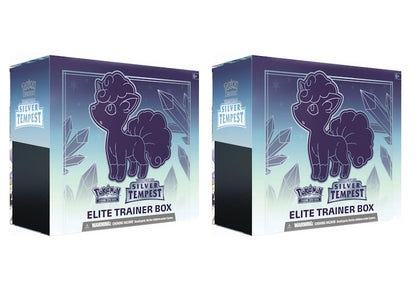 Pokémon TCG Sword & Shield Silver Tempest Elite Trainer Box 2x Lot
