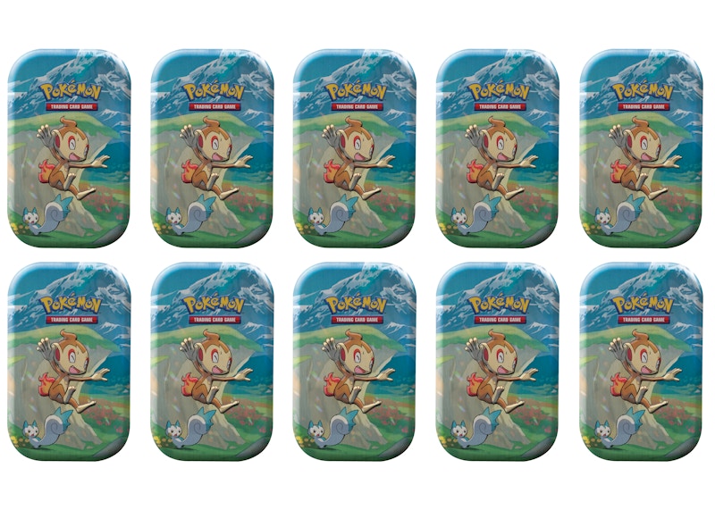 Pokémon TCG Sword & Shield Sinnoh Stars (Chimchar) Mini Tin 10x Lot