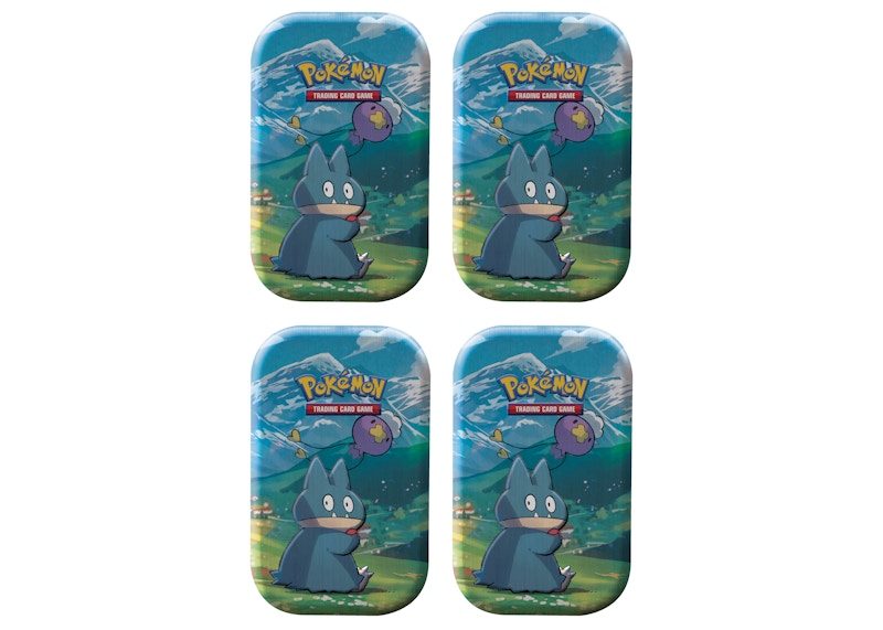 Pokémon TCG Sword & Shield Sinnoh Stars (Munchlax) Mini Tin 4x Lot