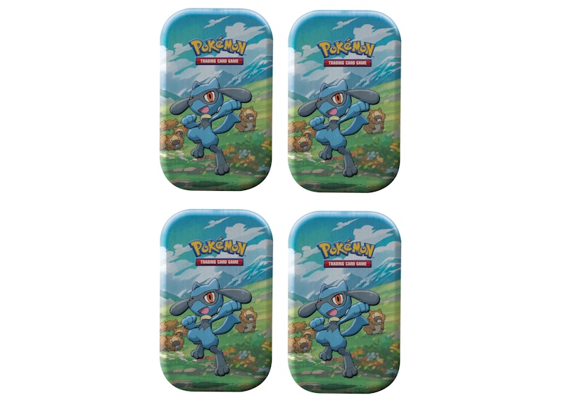 Pokémon TCG Sword & Shield Sinnoh Stars (Riolu) Mini Tin 4x Lot