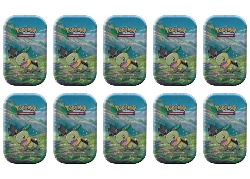 Pokémon TCG Sword & Shield Sinnoh Stars (Turtwig) Mini Tin 10x Lot