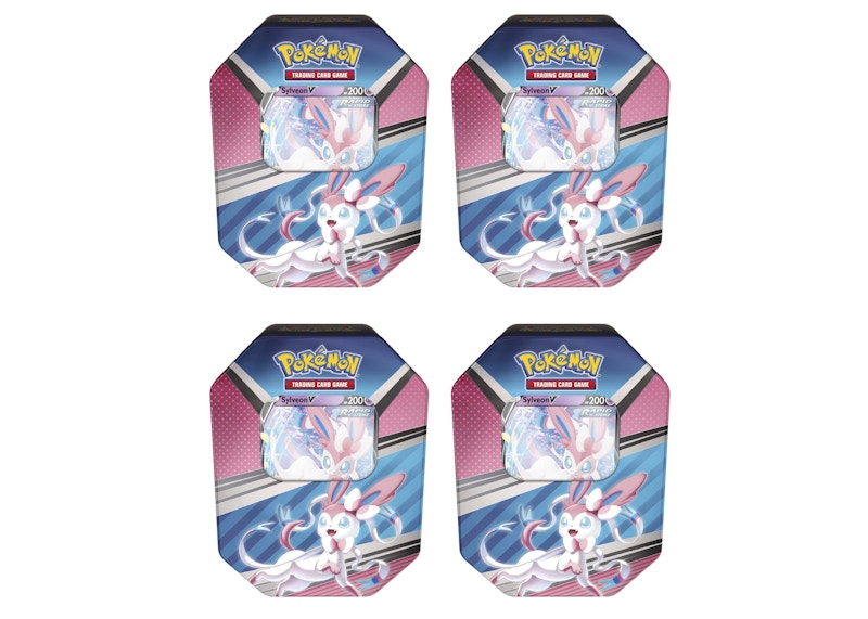 Pokemon TCG V Heroes Sylveon V Tin (4 Packs) 4x Lot