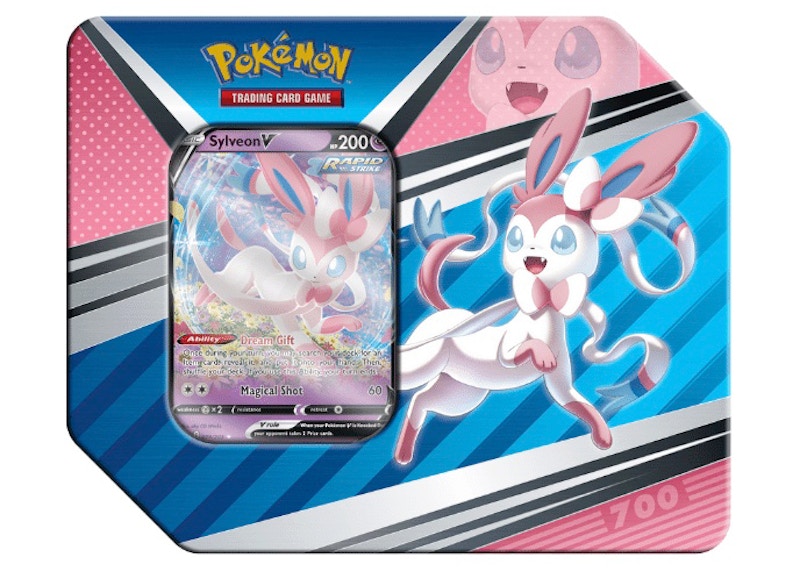 Pokémon TCG V Heroes Sylveon V Tin (5 Packs)