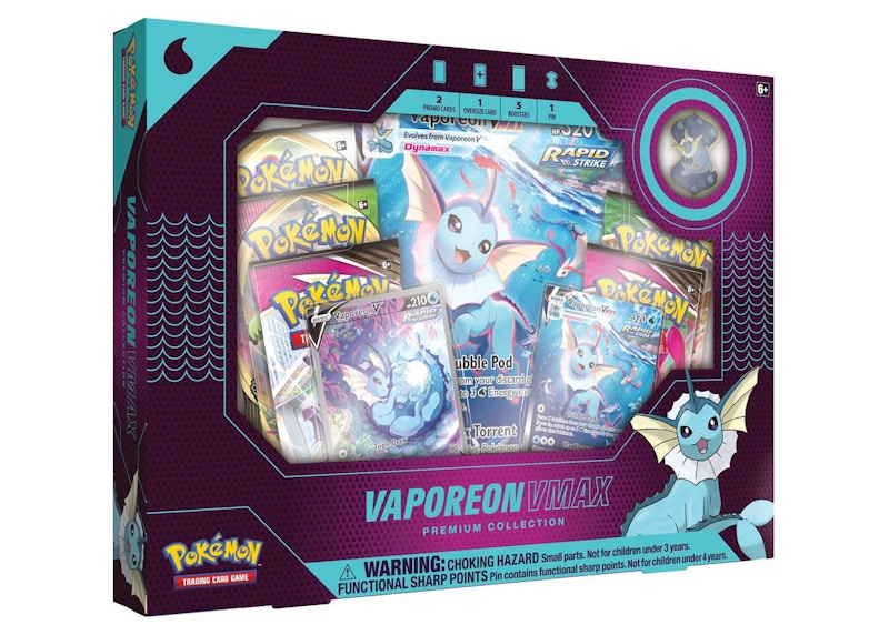 Pokémon TCG Vaporeon V VMAX Premium Collection Box (UK Version)