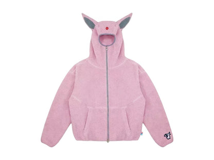 Pokemon x Vandy The Pink Espeon Fleece Jacket Pink