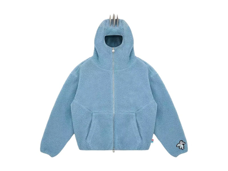 Pokemon x Vandy The Pink Machop Fleece Jacket Blue