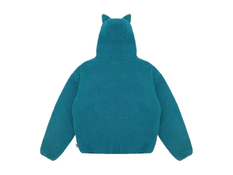 Pokemon x Vandy The Pink Snorlax Fleece Jacket Blue