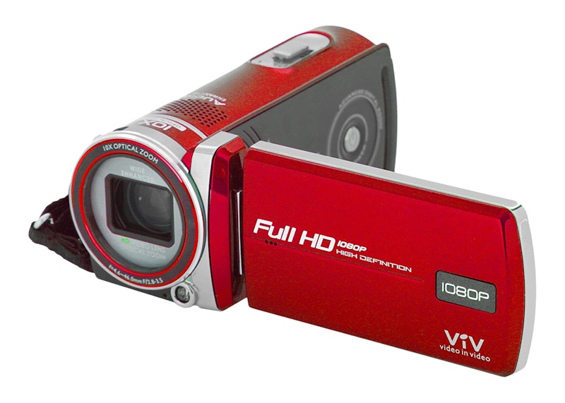 Polaroid ID975 Camcorder ID975-RED-STK-4 Red