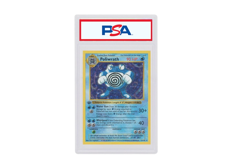 Poliwrath-Holo 1999 Pokemon TCG Base Set 1st Edition #13/102 (PSA or BGS Graded)