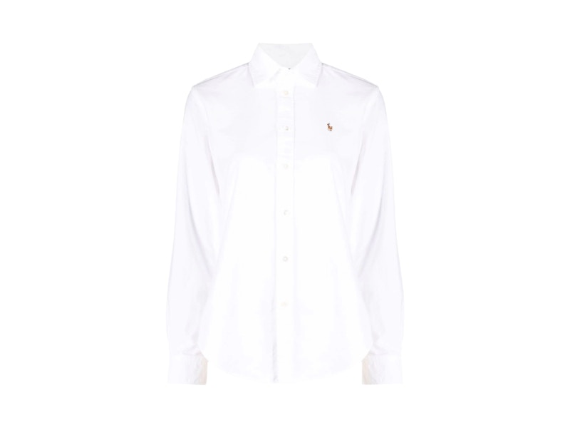 Polo Ralph Lauren 40/1 Ctn Oxford-Ls Crlte St-Long Sleeve-Button Front Shirt Bsr White