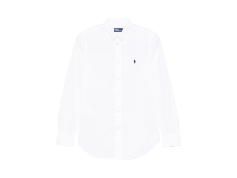 Polo Ralph Lauren 60/1 Stretch Poplin-Ls Brkn Shirt White