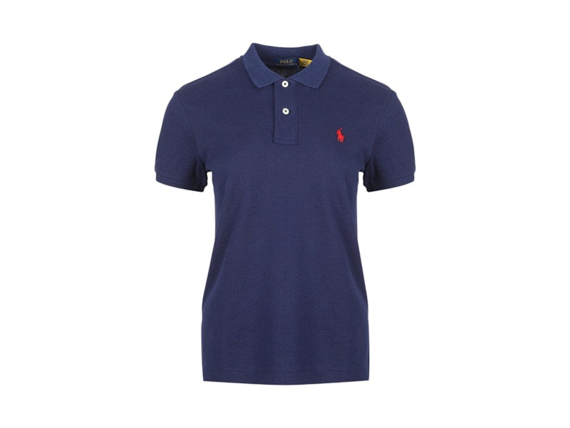 Polo Ralph Lauren Basic Mesh Fit Classic Short-Sleeve Knit Polo Navy/Red Pp