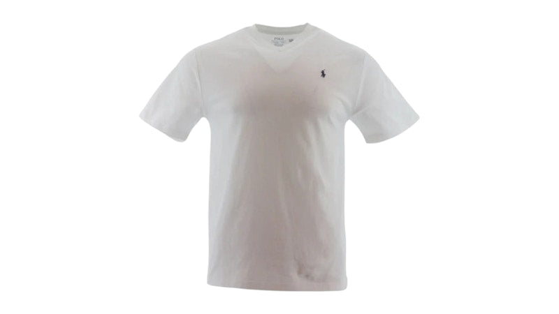 Polo Ralph Lauren Boys S/S Cotton Jersey V-Neck T-shirt White