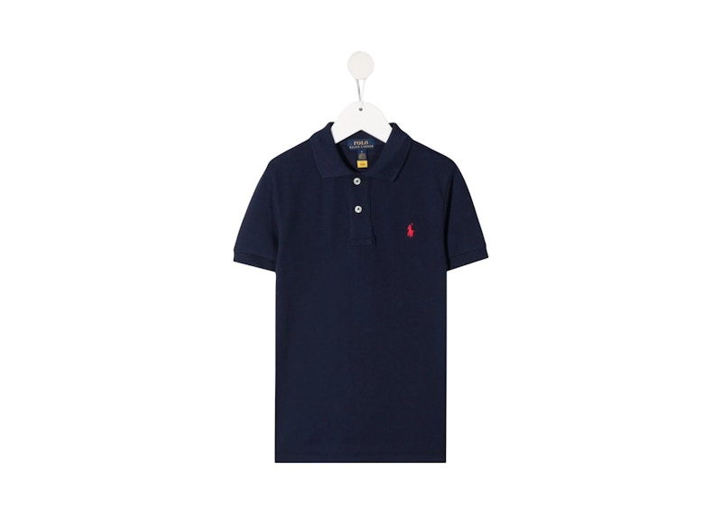 Polo Ralph Lauren Boys Short Sleeve Basic Mesh Polo Refined Navy