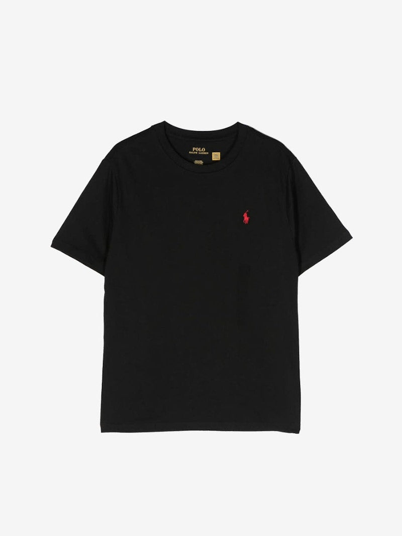 Polo Ralph Lauren Boys Short Sleeve Cotton Jersey Crewneck T-shirt Black