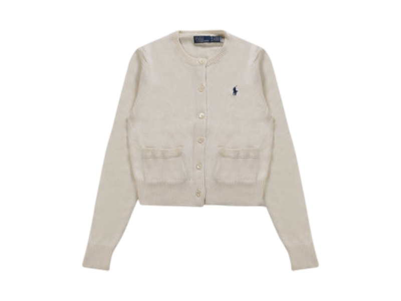 Polo Ralph Lauren Cable Knit Cotton Cardigan Wcf White