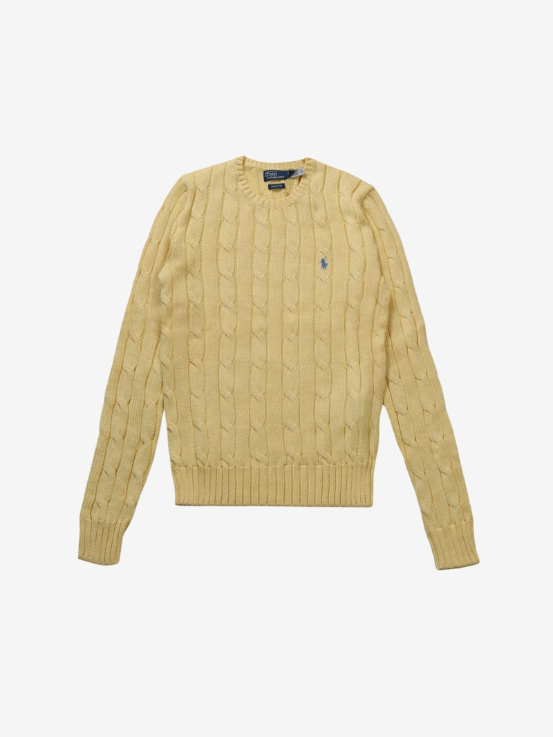 Polo Ralph Lauren Cable-Knit T-Bird Sweater Bird Yellow