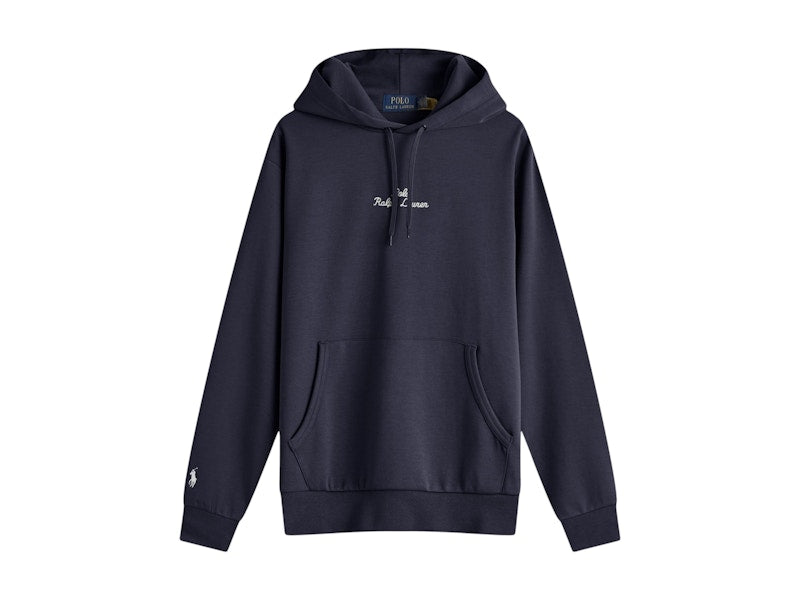 Polo Ralph Lauren Chain Stitch Logo Hoodie Aviator Navy