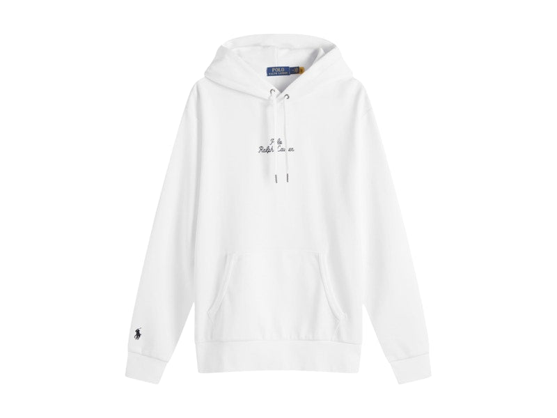 Polo Ralph Lauren Chain Stitch Logo Hoodie White
