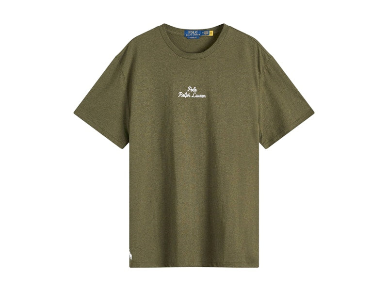 Polo Ralph Lauren Classic Fit Embroidered Script Logo Tee Alpine Heather