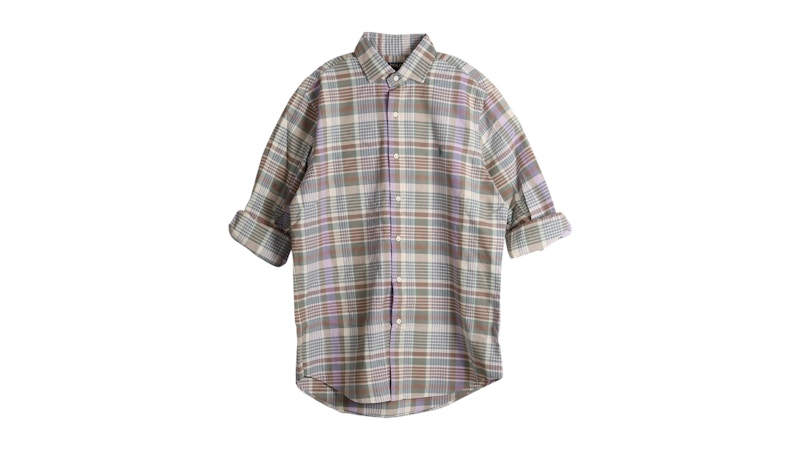 Polo Ralph Lauren Classic Oxford Sport L/S Shirt Khaki Green Multi