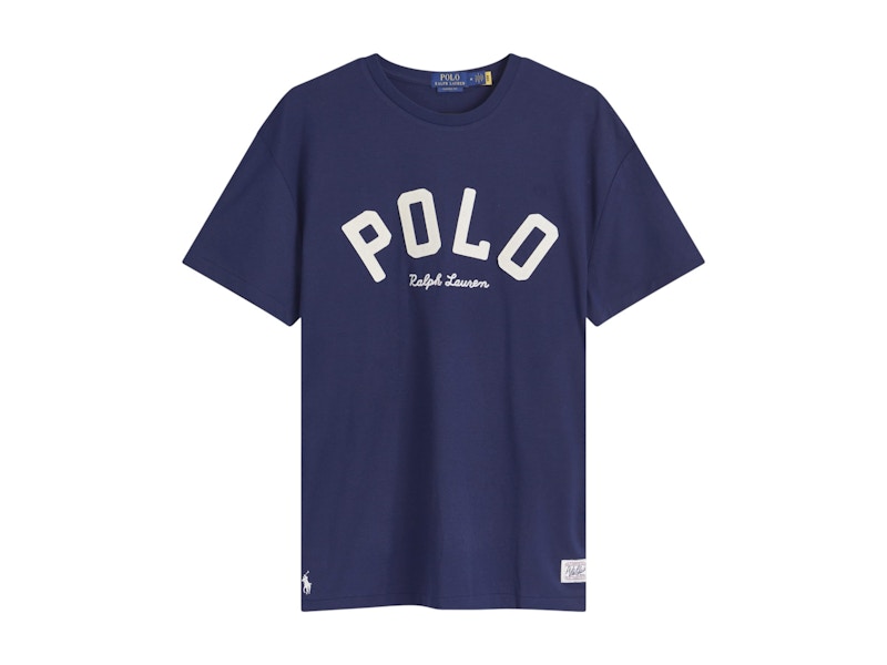 Polo Ralph Lauren College Logo T-shirt Cruise Navy
