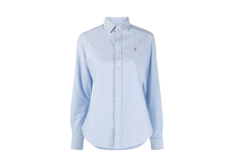 Polo Ralph Lauren Crlte St Long Sleeve Button Front Shirt Blue