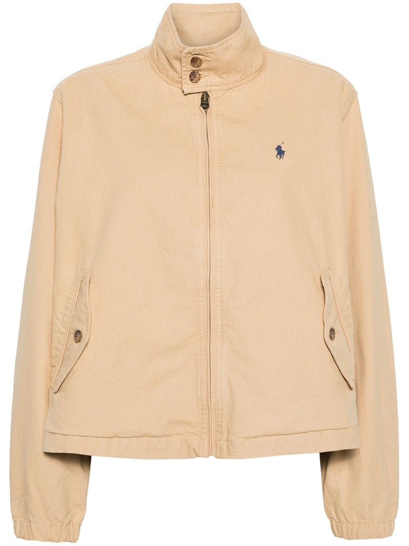 Polo Ralph Lauren Cty Jkt Lined Windbreaker Coat Vintage Khaki