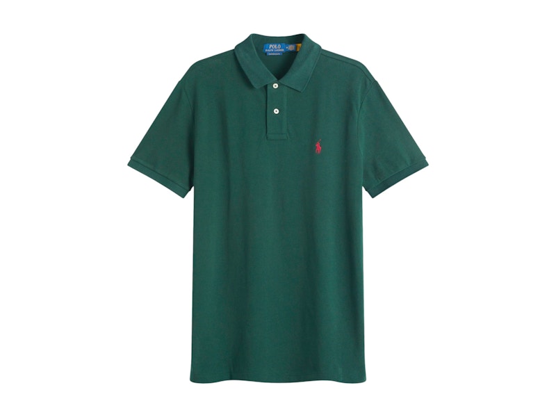 Polo Ralph Lauren Custom Slim Fit Polo College Green