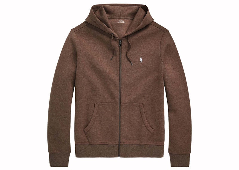 Polo Ralph Lauren Double-Knit Full-Zip Hoodie Cedar Heather